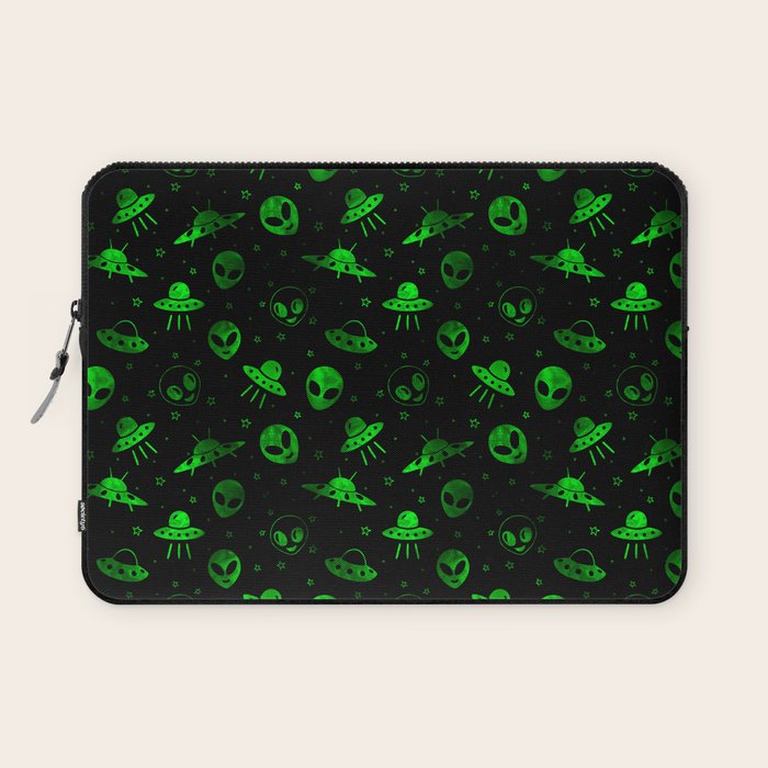 Aliens and UFOs Pattern Laptop Sleeve Gallery Image 1