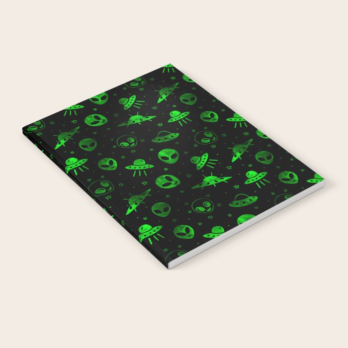 Aliens and UFOs Pattern Notebook Gallery Image 2