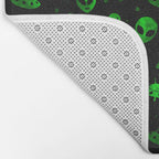 Aliens and UFOs Pattern Bath Mat Gallery Image 2