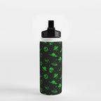 Aliens and UFOs Pattern Water Bottle Gallery Image 2
