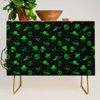 Aliens and UFOs Pattern Credenza Gallery Image 1