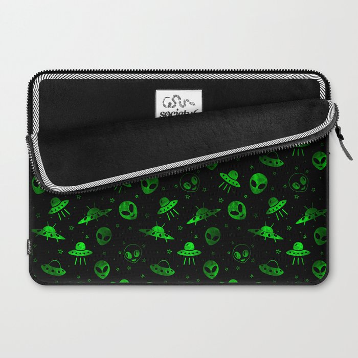 Aliens and UFOs Pattern Laptop Sleeve Gallery Image 2