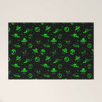 Aliens and UFOs Pattern Welcome Mat Gallery Image 1