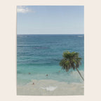 Retro Palm Beach Scene - Turquoise Ocean Wall Art Photography Poster Gallery Image 4