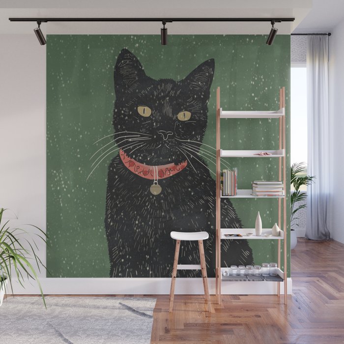 Black Cat 8 Wall Mural Gallery Image 1