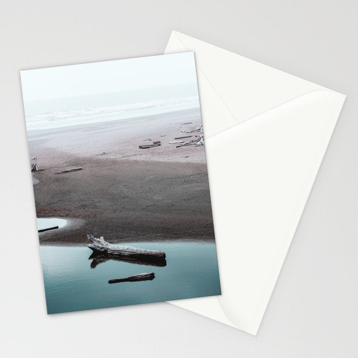The Lost Summer - Ocean Beach Landscape Stationery Card Gallery Image 2