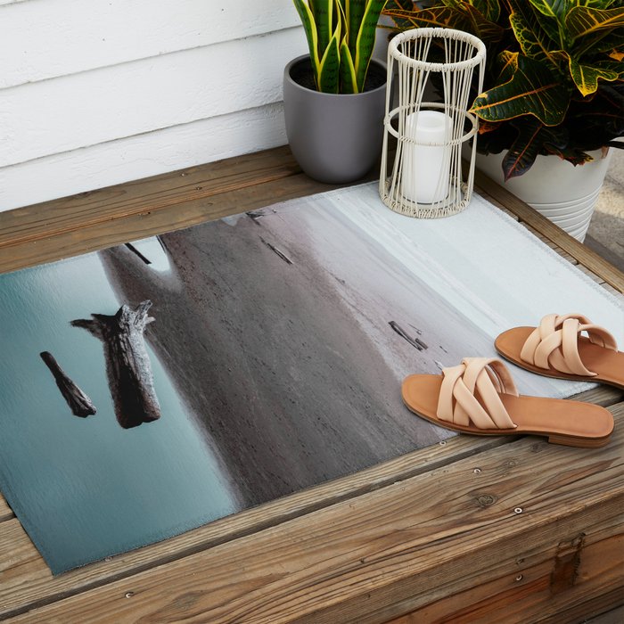 The Lost Summer - Ocean Beach Landscape Outdoor Rug Gallery Image 2