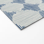 Striped Moroccan Textile Welcome Mat Gallery Image 2