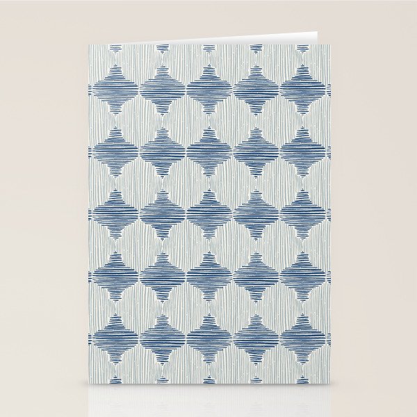 Striped Moroccan Textile Stationery Card Gallery Image 2