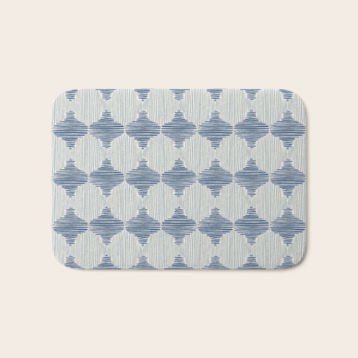Striped Moroccan Textile Bath Mat Gallery Image 1