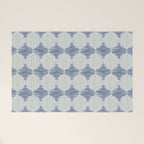 Striped Moroccan Textile Welcome Mat Gallery Image 1