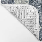 Tyrannosaurus rex indigo Bath Mat Gallery Image 2