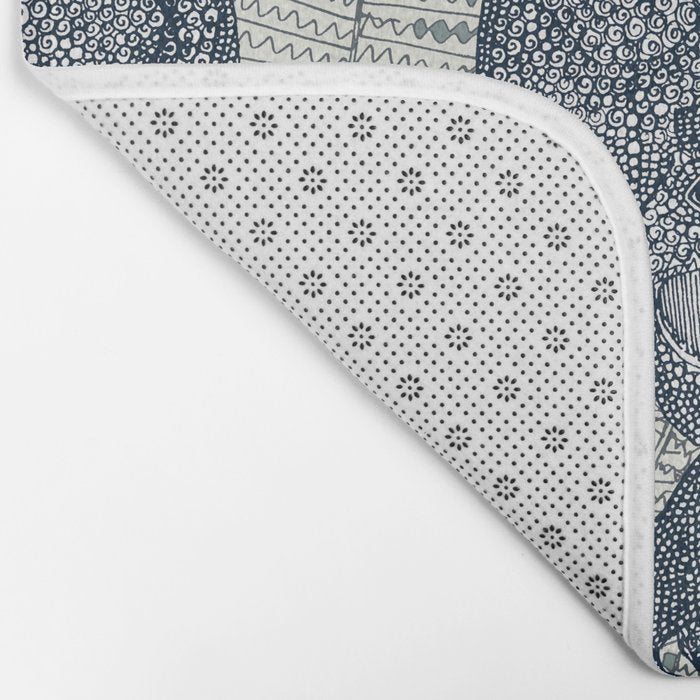 Tyrannosaurus rex indigo Bath Mat Gallery Image 2