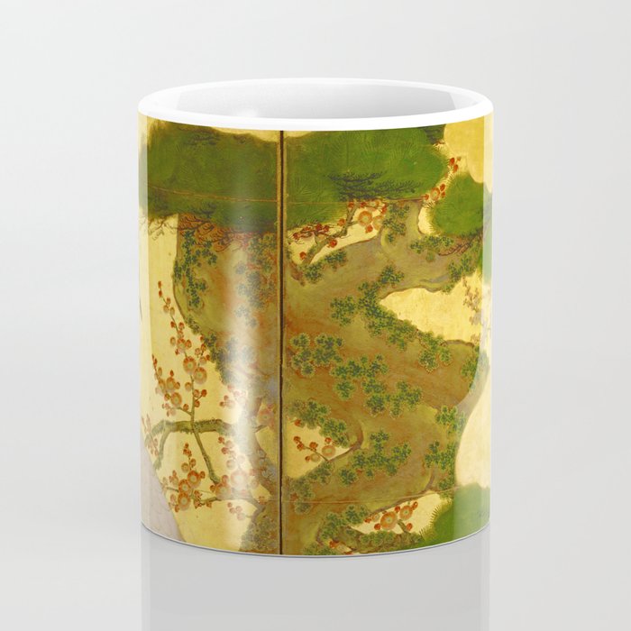16th Century Japanese Birds & Flowers Coffee Mug Gallery Image 4