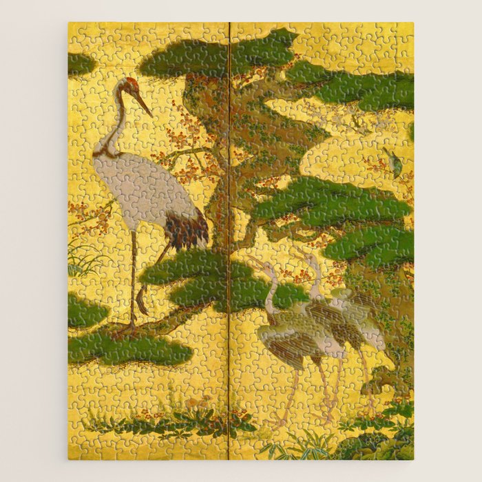 16th Century Japanese Birds & Flowers Jigsaw Puzzle Gallery Image 1