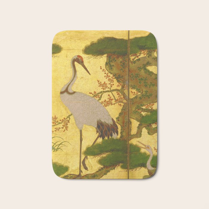 16th Century Japanese Birds & Flowers Bath Mat Gallery Image 1