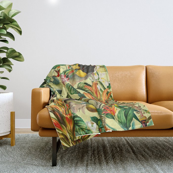 Exotic Jungle II Throw Blanket Gallery Image 1