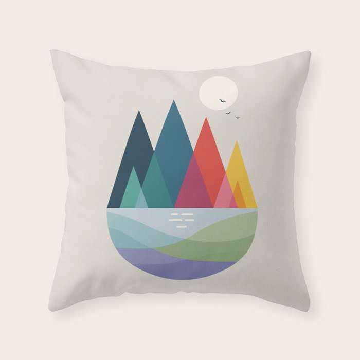 Somewhere Throw Pillow Gallery Image 6