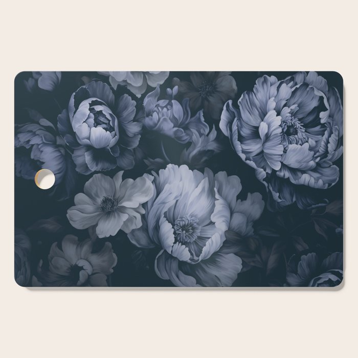 Regency Vibe Blue Floral Opulence Cutting Board Gallery Image 1