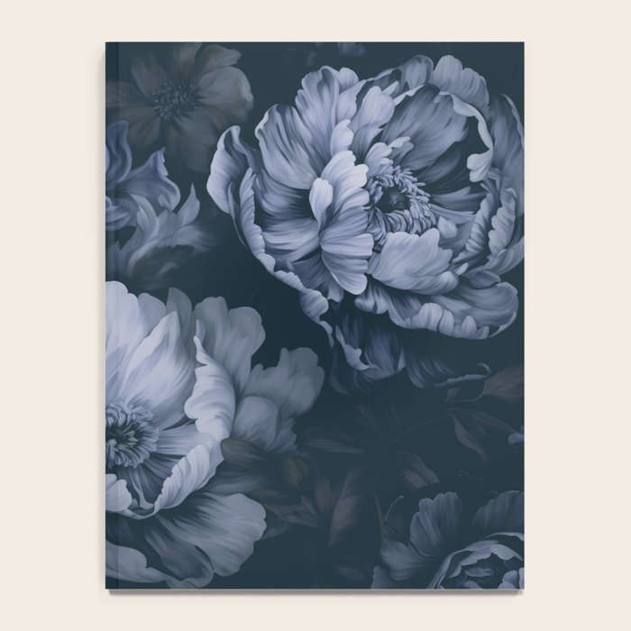 Regency Vibe Blue Floral Opulence Notebook Gallery Image 4