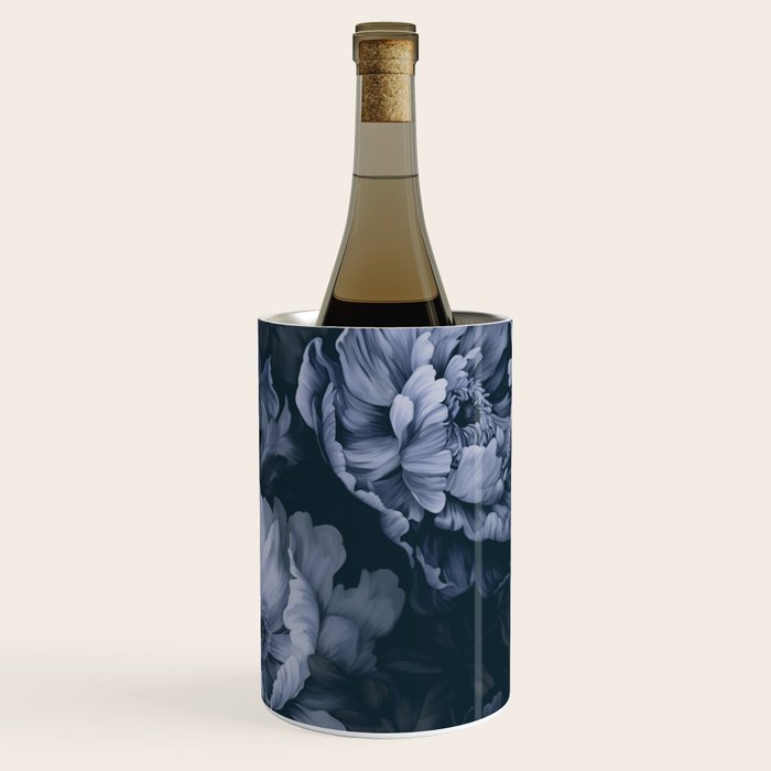 Regency Vibe Blue Floral Opulence Wine Chiller Gallery Image 3