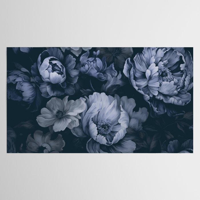 Regency Vibe Blue Floral Opulence Tablecloth Gallery Image 2