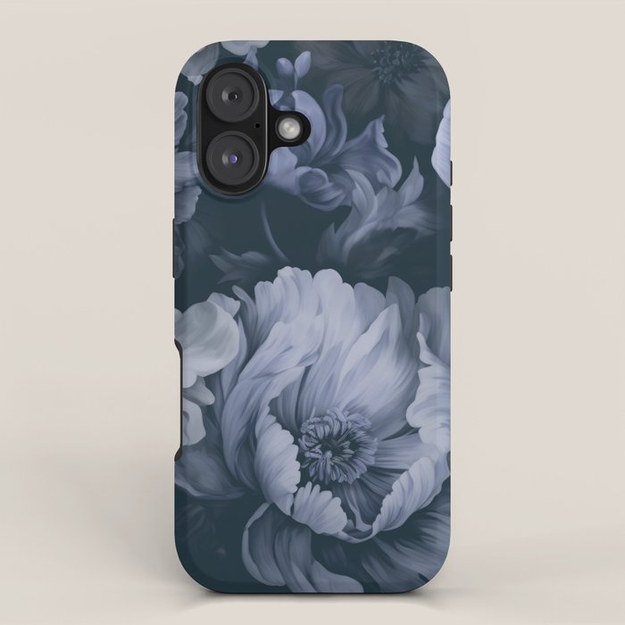 Regency Vibe Blue Floral Opulence iPhone Case Gallery Image 1