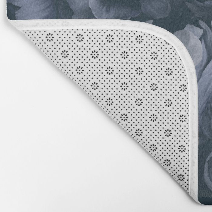 Regency Vibe Blue Floral Opulence Bath Mat Gallery Image 2