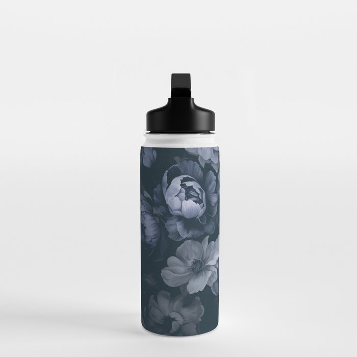 Regency Vibe Blue Floral Opulence Water Bottle Gallery Image 3