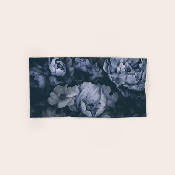 Regency Vibe Blue Floral Opulence Bath Towel Gallery Image 1