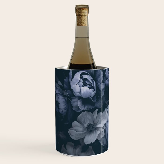 Regency Vibe Blue Floral Opulence Wine Chiller Gallery Image 2