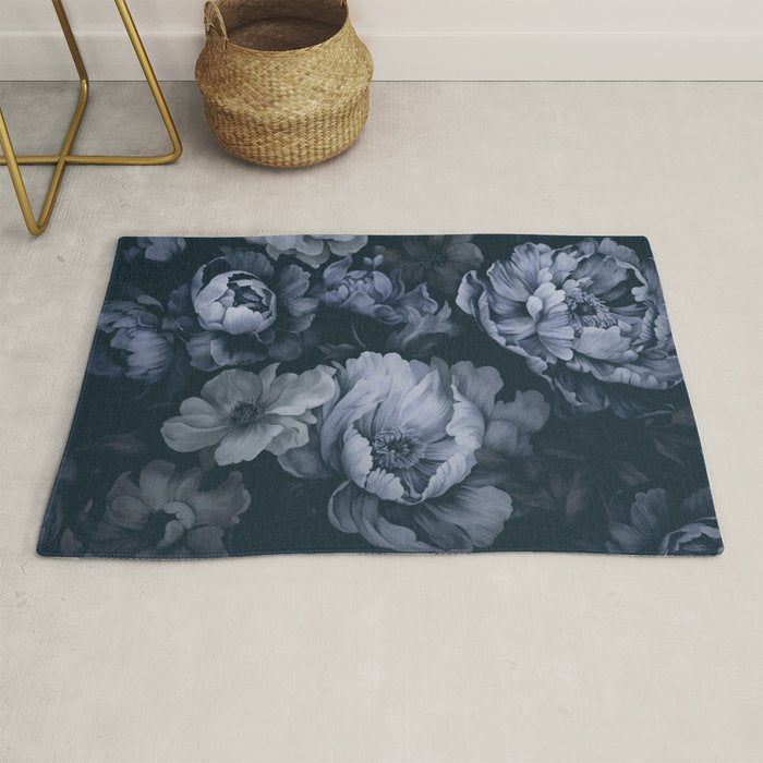 Regency Vibe Blue Floral Opulence Rug Gallery Image 1