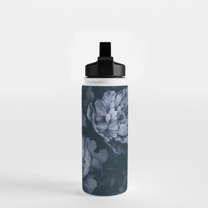 Regency Vibe Blue Floral Opulence Water Bottle Gallery Image 2