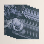Regency Vibe Blue Floral Opulence Wrapping Paper Gallery Image 3