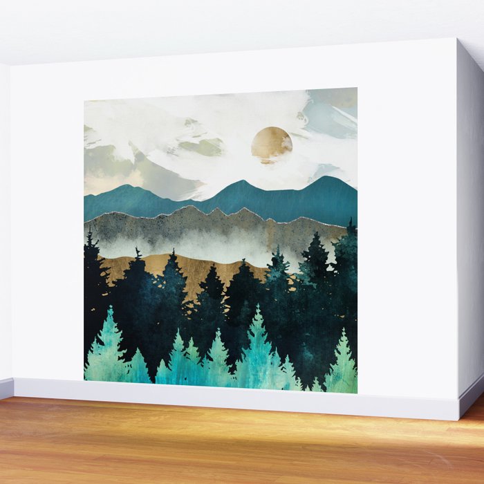 Forest Mist - Custom Horizontal Wall Mural Gallery Image 2