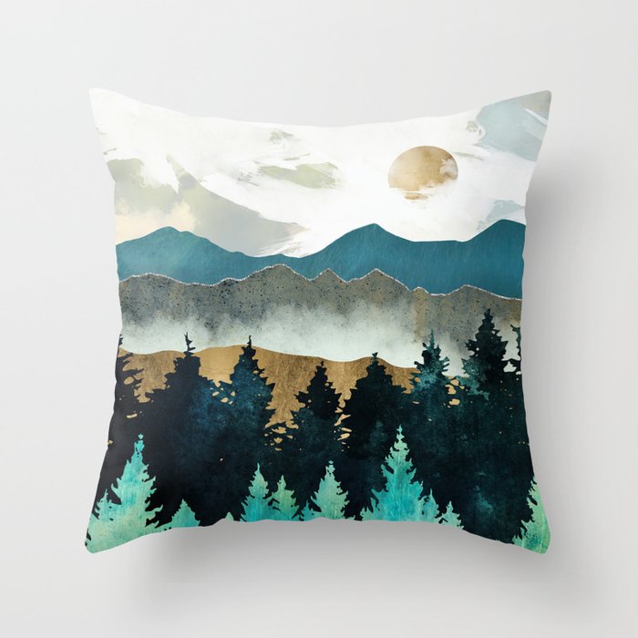 Forest Mist - Custom Horizontal Throw Pillow Gallery Image 6