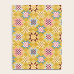 Checkerboard Quilt Shapes - Multicolor Gold Notebook Gallery Image 4