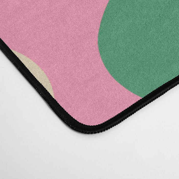 Cheerful Maisie Flowers Colorful Floral Pattern on Pink Desk Mat Gallery Image 4