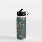 Art Deco Copper Flowers  Water Bottle Gallery Image 1