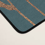 Art Deco Copper Flowers  Desk Mat Gallery Image 4