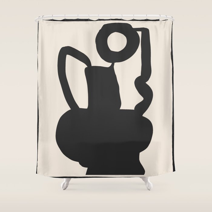 Abstract Art Vase 28 Shower Curtain Gallery Image 1