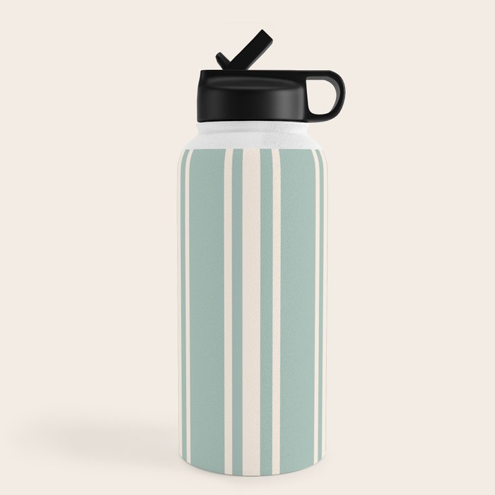 Mediterranean Ticking Stripe Sea Glass Sand Water Bottle Gallery Image 4