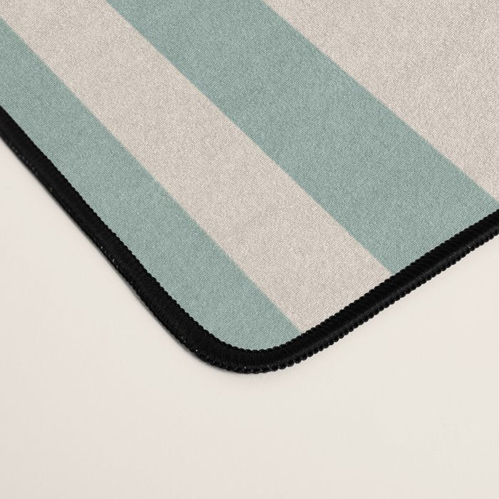 Mediterranean Ticking Stripe Sea Glass Sand Desk Mat Gallery Image 4