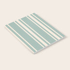 Mediterranean Ticking Stripe Sea Glass Sand Notebook Gallery Image 2