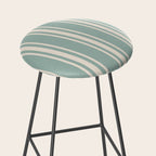 Mediterranean Ticking Stripe Sea Glass Sand Stool Gallery Image 2