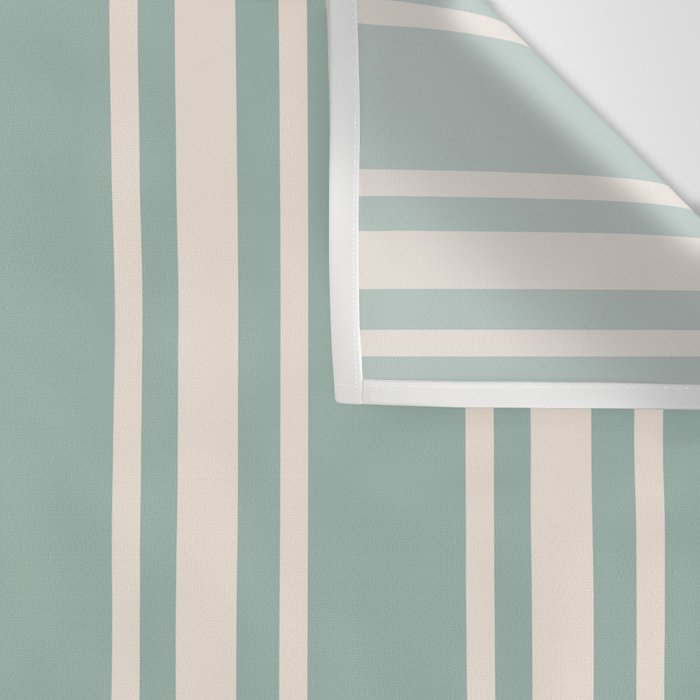 Mediterranean Ticking Stripe Sea Glass Sand Wall Tapestry Gallery Image 3