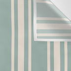 Mediterranean Ticking Stripe Sea Glass Sand Wall Tapestry Gallery Image 3