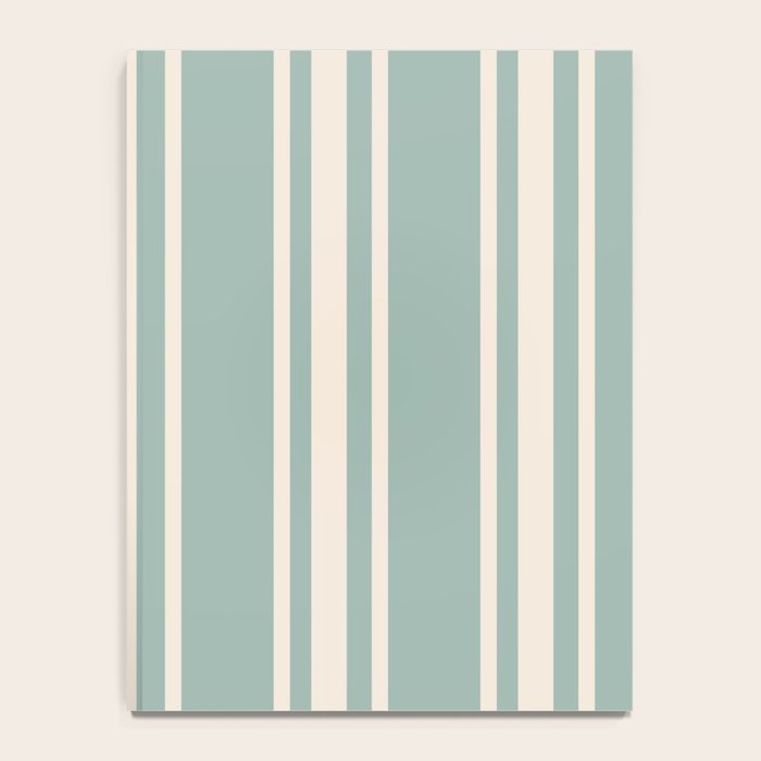Mediterranean Ticking Stripe Sea Glass Sand Notebook Gallery Image 4