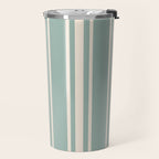 Mediterranean Ticking Stripe Sea Glass Sand Travel Mug Gallery Image 2