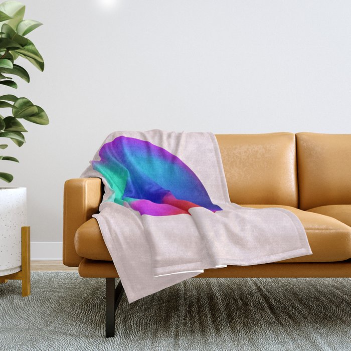 Pink And Purple Gradient Sphere Throw Blanket Gallery Image 1